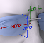 Ícone Dimensões da armação